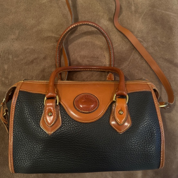 Vintage Dooney & Bourke Pebbled Leather Satchel - Picture 1 of 6